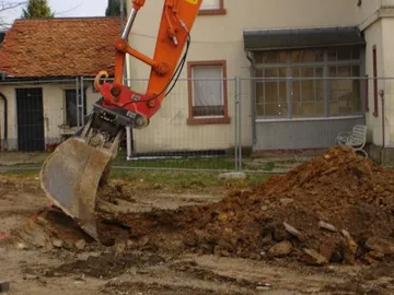 Baubeginn, der schnell wieder endete