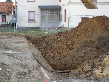 Baubeginn, der schnell wieder endete